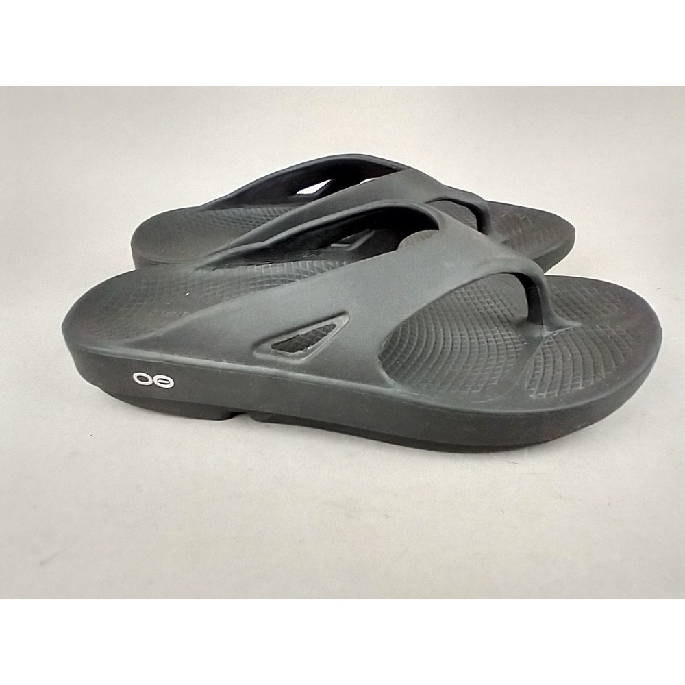 OOFOS OOriginal Recovery Sandals Black Mens 8 Womens 10 Comfort Flip Flops EU 41
